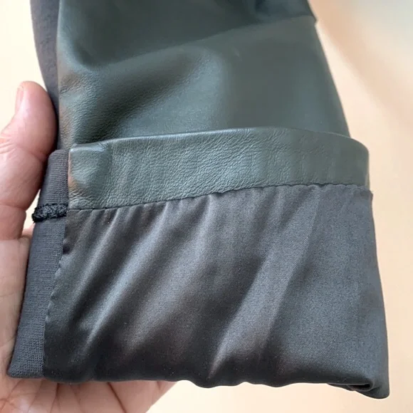 Guess by Marciano size 8 grey lamb leather leggings - Picture 10 of 14